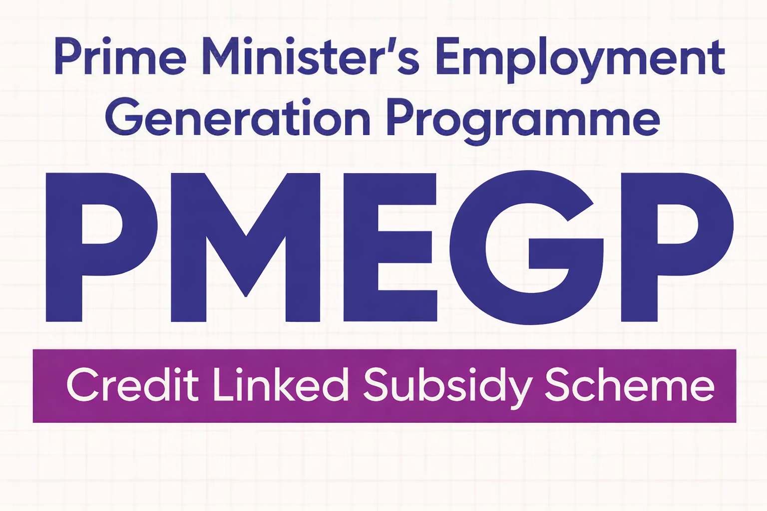 Prime Minister's Employment Generation Programme (PMEGP)